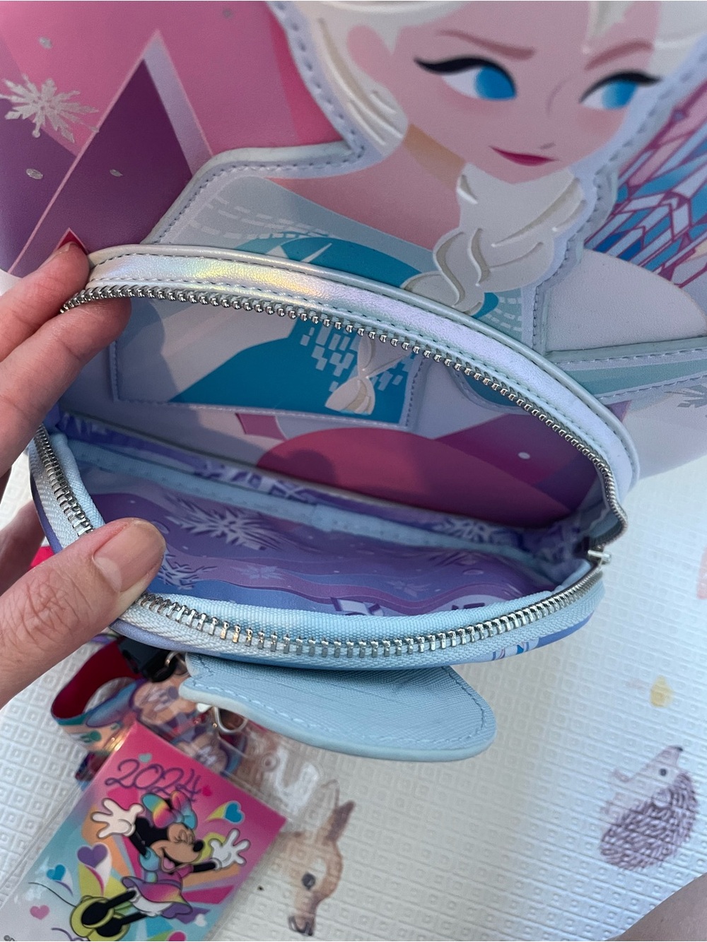 Disney Frozen Loungefly Mini Backpack NWT - Picture 7 of 9